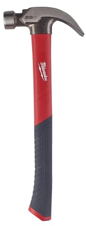 Milwaukee Martello da carpentiere in fibra di vetro, 570 g, 20 oz