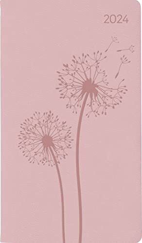 Ladytimer Slim Deluxe Salmon 2024 - Taschen-Kalender 9x15,6 cm - Tucson Einband - mit Motivprägung - Weekly - 128 Seiten - Alpha Edition