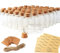 GUDELAK Lot de 48 mini flacons en verre de 25 ml avec bouchons en liège pour cadeaux de mariage, bricolage, fête prénatale, anniversaire, décoration d'intérieur