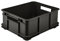 keeeper Aufbewahrungswännchen mit Tragegriffen, Euro-Box L, Procyclen, 20,5 l, Bruno Eco Line, Eco Graphitgrau