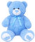 SNOWOLF Riesen XXL Teddybär Plüsch Kuschelbär Plüschbär mit Knopfaugen 110cm, Groß Weiches Teddy Bear Stofftier Geschenk am Geburtstag, Valentinstag oder Weihnachten 1.1m, blau