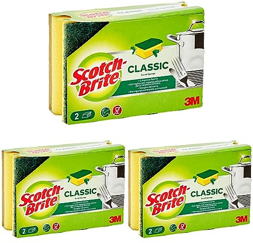 Scotch Brite Estropajo Salvauñas Clásico (Paquete de 3)