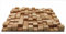 ua acoustics Akustik-Diffusor Skyline aus Holz, 50 x 50 cm, 2D QRD, Holzwandkunst, 35 mm, Skyline