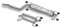 BESTPRICE Auspuff Schalldämpfer Set 1x Mittelschalldämpfer, 1x Endschalldämpfer, 6x Anschlagpuffer, 2x Bügelschelle Ø 60 mm Kompatibel mit OPEL ZAFIRA/ZAFIRA FAMILY B (A05)