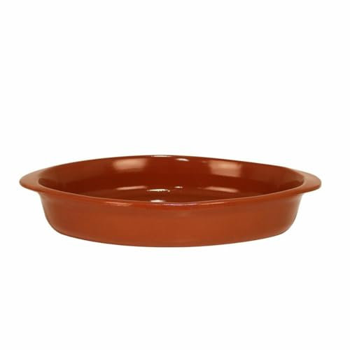 Azofra Plat de cuisine en terre cuite ovale 44 x 26 x 7 cm (4 unités)