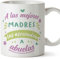 MUGFFINS Tazas para ABUELA - En Español - Mejores Madres Ascienden Abuelas - 11 oz / 330 ml - Regalo original y divertido