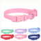 Collier imperméable pour Chien avec Boucle - en Plastique de Silicone Souple - Caoutchouc PVC - Lavable - Libération Rapide - Durable - pour Petites et Moyennes et Grandes Races - Rose