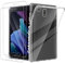 Case for Samsung Galaxy Tab Active 3 Clear Case +2 Pieces Screen Protector,Shockproof Anti Scratch Ultra Slim Soft TPU Silicone Tablet Crystal Transparent Protective Case,Transparent