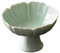 Elegant Ceramic Pedestal Bowl for Home Decor, Light Green