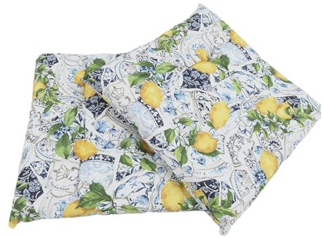 CB Home & Style Sitzkissen Stuhlkissen Dekokissen 2er-Pack 40x40cm (des 8 Zitrone)