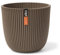 Capi Europe - Blumentopf Kugel Groove 'Made with' Warm Taupe - 22x20 - Blumentöpfe für drinnen und draußen - Hergestellt aus recycelten Materialien