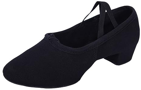 GALPADA Scarpe da Ballo Scarpe per Insegnare Il Tango per Bambini da Donna da Festa da Ragazza di Fiori Ballerine per Adulti Scarpa Balletto Tomaia: Tela