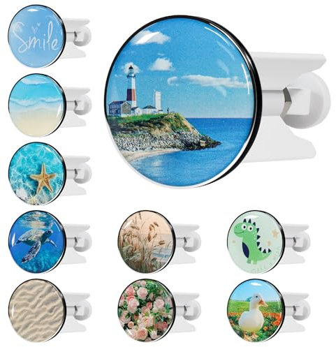 kurkip Universal Waschbeckenstöpsel 40mm Chrom Abflussstopfen – aus Messing, Einstellbare Gummi Stöpsel Waschbecken, Geeignet für Alle Waschbecken und Bidets, Rostfrei & Dicht, Leuchtturm