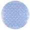 Silicone World Tapis de bain rond antidérapant en PVC pour salle de bain, massage, tapis de sol, bleu clair, 53 cm x 53 cm