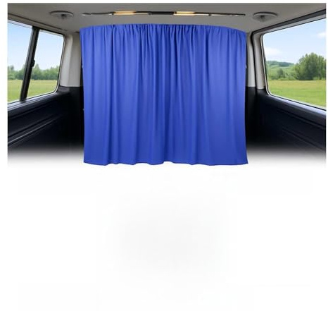 OMAC Autogardinen Fahrerhaus Maß Gardinen Camping Sonnenschutz Dunkelblau 130x180