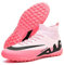 sudorun Scarpe da calcio da uomo e bambino, in erba artificiale, scarpe da calcio, per ragazzi e ragazze, AG FG TF Turf, 2309c Tf Rosa, 46 EU