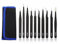 ROSYLEVE 10pcs Pince de Precision ESD en acier inoxydable pour l'électronique, l'artisanat, les bijoux, l'horlogerie, la fabrication de bijoux, l'artisanat de bricolage