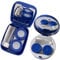 NULYLU 2Pcs Case with Mirror Portable Lens Holder for Eye Care Secure Sealing Cosmetic Lens Container for Travel and Daily Use