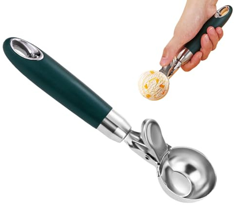Opilroyn Eisportionierer,Backzubehör | Stabile Edelstahl Schöpfer Kugelformer Für Mousse Obstkugeln Servieren Formen Aus 304