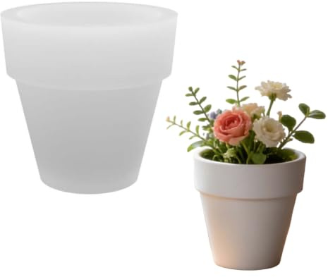 Moldes Resina Epoxi, Grande Plantas Maceta Moldes Silicona Manualidades | Resina Epoxi Para DIY Contenedor de Jarrón Portalápices Regalo Artesanal