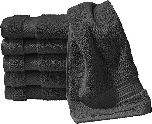 Erwin Müller Gästetuch Friedrichshafen 6er- Pack, 100% Baumwolle Graphit Größe 30x50 cm - Premium-Qualität, unvergleichlich saugfähig, hautsympathisch, formstabil (weitere Farben)