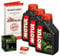 Motul 10W-40 Öl + HiFlo Ölfilter für Yamaha XVS 650 Drag Star/Classic, VM02 VM03 VM04 4VR 4XR - Ölwechselset inkl. Motoröl, Filter, Dichtring