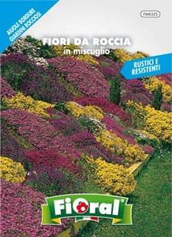 Sementi da fiore di qualità in bustina per uso amatoriale (FIORI DA ROCCIA IN MISCUGLIO)