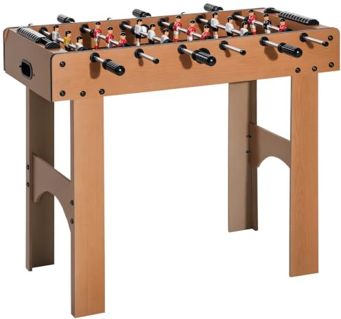 HOMCOM Professioneller Tischfußball für Kinder und Erwachsene mit MDF-Holzstäben 92x46x78cm