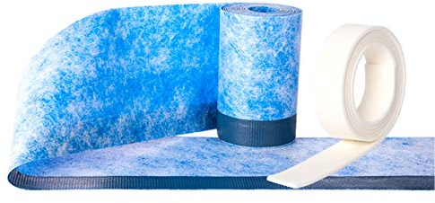 Bauhandel24 -Wannendichtband Set, Dichtungsband 6m mit Schallschutzband 6,60m, Dichtband Dusche, Fugenband Bad