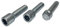 Lot de 20 vis étoile en argent courtes pour jantes M12 x 1,5
