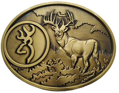 Xwest Whitetail Deer Belt Buckle Buck Hunter Buckmark Buckles Bronze Color Gürtelschnallen