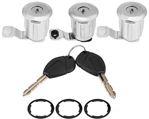 Aramox Kit de serrure de porte de voiture avec clés pour partenaire 252522 (3 * Barils)
