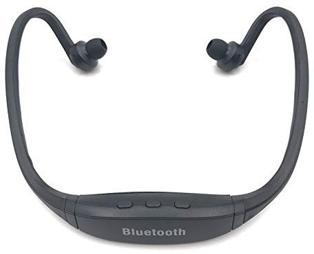 YKYK Bluetooth Headphone Sport Wireless Earphone Support TF/SD Card Bluetooth Headset with Mic FM Headphones - Black