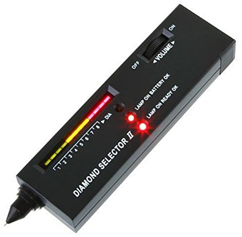 Zchui - Tester di Pietre Preziose, Tester di Diamanti Elettronico, Portatile, Precisione, Per Diamante, Zaffiro, Rubino, Cristallo, Agata, Giada, Gemme