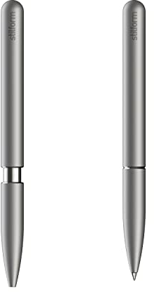 stilform 200036 Kugelschreiber – patentierter Ballpoint PEN, verschiebbare Kappe mit Magnet – Titan Matt