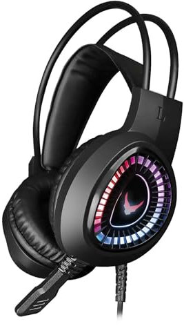 Varr Casque Gaming RGB MIC VH8010 stéréo Lite 3,5 mm USB Noir