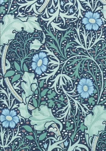 Ruled Notebook - Wallpaper Blue: William Morris Textile Design | A Journal with Lined Pages for Writing