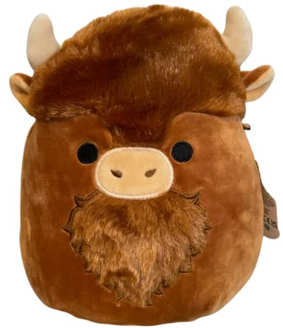 Squishmallows Official Kellytoy Plush 8 Inch Squishy Soft Plush Toy Animals (Wilfred Bison Buffalo)
