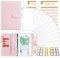 Budget Planner Budget Binder A6, Budgetplaner Geld Organizer mit Weiche Tasche, TAOPE Leder Budget Binder Notizbuch A6 Cash Stuffing, 6 Löcher Budget Planner, Haushaltsbuch mit Geldfächer Rein Rosa