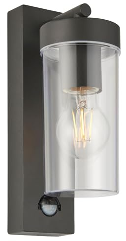 Saxby Hayden PIR Outdoor Wall Automatic Anthracite Grey IP44
