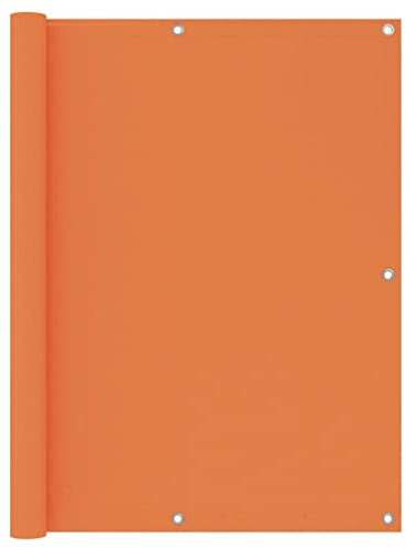INLIFE Brise-vue pour balcon Orange 120 x 500 cm Tissu Oxford