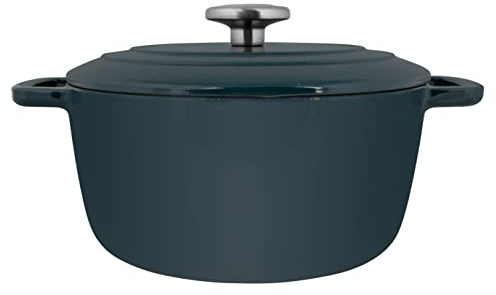 Cosy & Trendy Fontestic Enamelled Cast Iron Casserole Dish 4.55L Heron-Green D24 cm