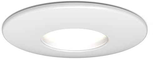 4lite Fire-Rated Indoor Downlight (Matt White) GU10 LED Spotlight with IP65 Rating - 4L1/2200-4yr Guarantee