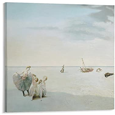RFME Forgotten Horizon – von Salvador Dali Malerei Kunstposter Poster Kunstdruck Wand Foto Farbe Poster Hängendes Bild Familie Dekor 70 x 70 cm