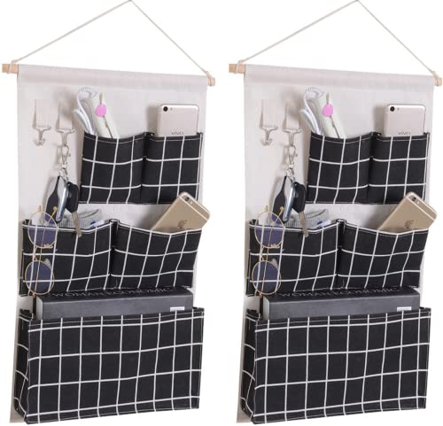 Arawat 2 St. Hängeorganizer Wand Organizer Tür Hängend Tasche Hängeaufbewahrung Camping Aufbewahrungstasche für Tür Büro Wand Bad Schrank Tür Hanging Utensilientasche Hängekörbchen