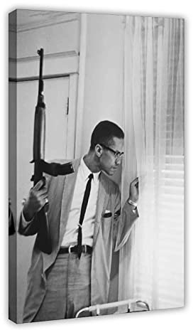 Malcolm X Poster Leinwand Poster Schlafzimmer Dekor Sport Landschaft Büro Zimmer Dekor Geschenkrahmen Stil 50 x 75 cm