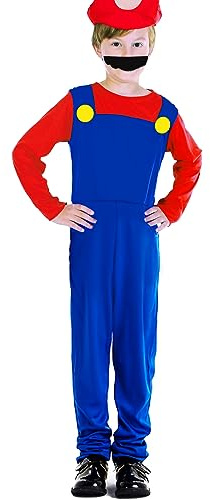 Pianocean Super Kostüm Brothers Cosplay Kostüm für Kinder