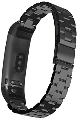 Bracciali compatibili con Honor Band 5/Band 4, cinturino di ricambio in acciaio inox, cinturino in metallo, cinturino business per Honor Band 5/Band 4