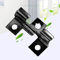 100 Stück Edelstahl Clips,Schwarz WPC Terrassenclips Schrauben Befestigungs Clips Dielen Befestigungsclips 7-10 mm Edelstahl Befestigungs Clips (7mm)