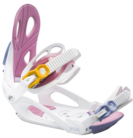 Roxy Viva Damen Snowboard-Bindungen, S/M, Wei